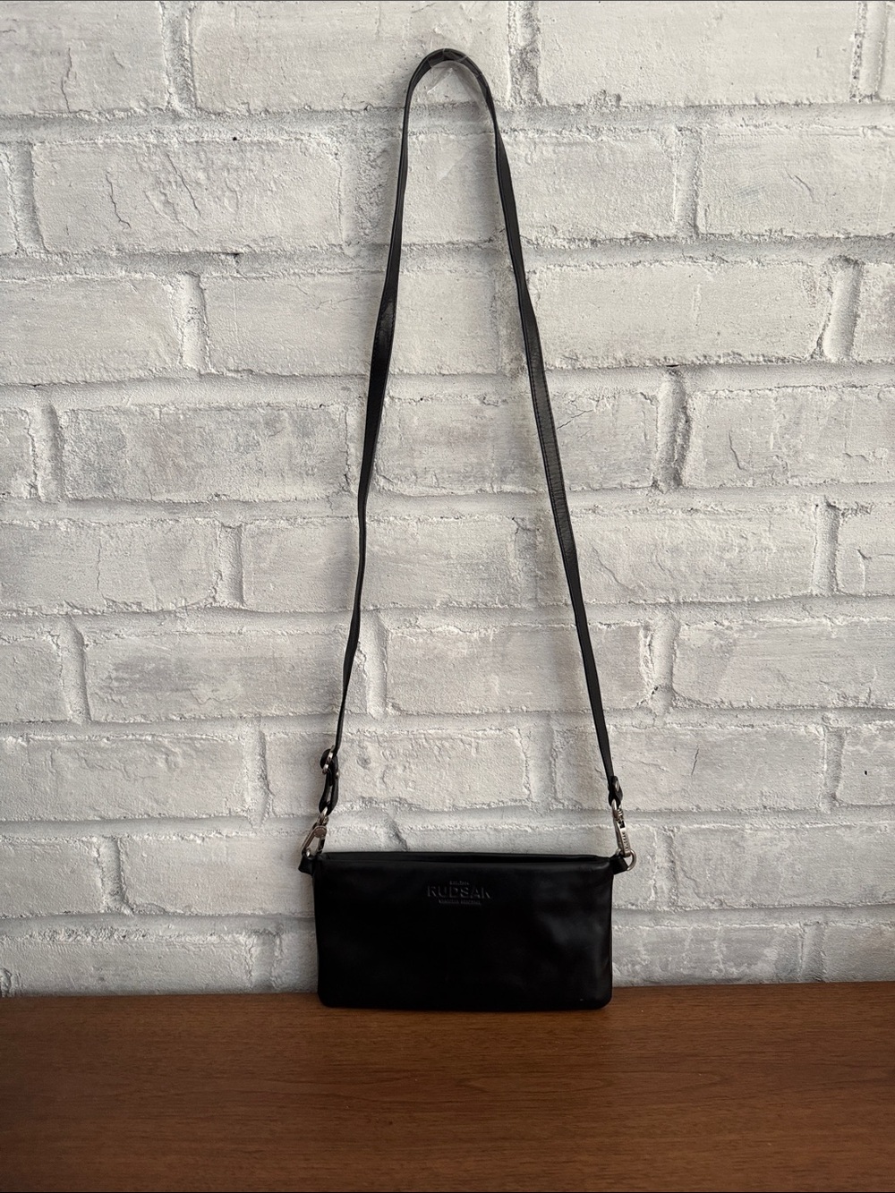 RUDSAK Crossbody black leather bag